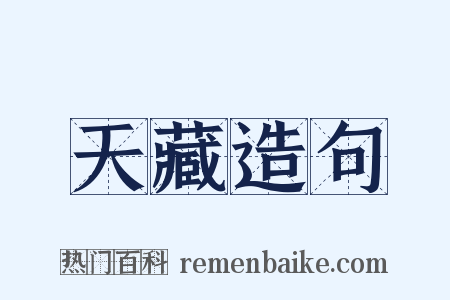 天藏造句是什么意思的图片